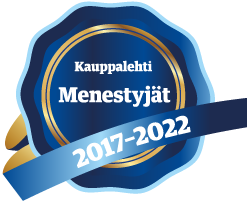 Kauppalehti Menestyjät Tietopalvelu Finland Oy 2017-2022 pieni